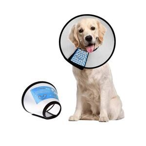 Dog Cone Collar Adjustable After Surgery, Comfortable Pet Recovery Collar & Cone